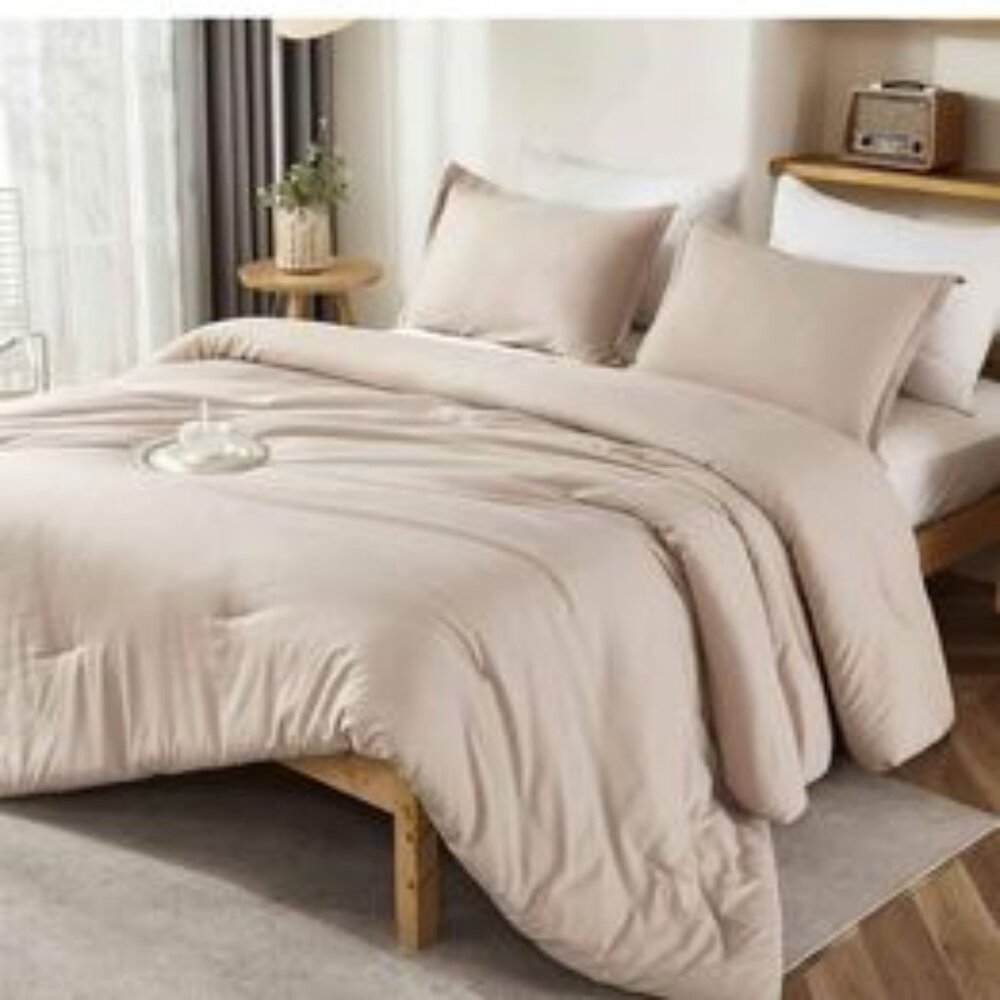 Litanika Khaki Comforter Set King Size